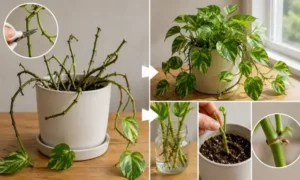 ポトスが茎だけになった状態から復活させる方法｜切り戻しと挿し木管理のコツ
